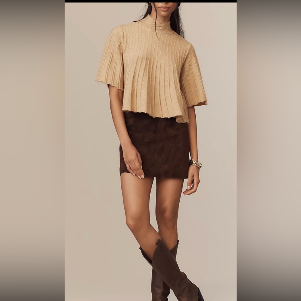 Anthropology Mock-Neck Swing Sweater. - Picture 3 of 5